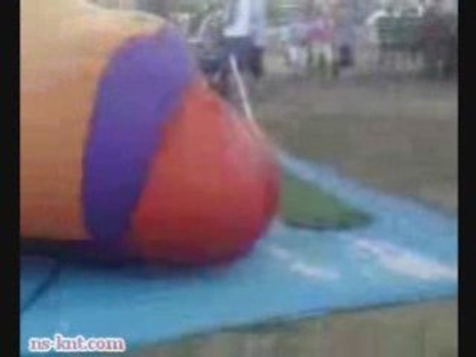 Inappropriate Kid's Inflatable Slide