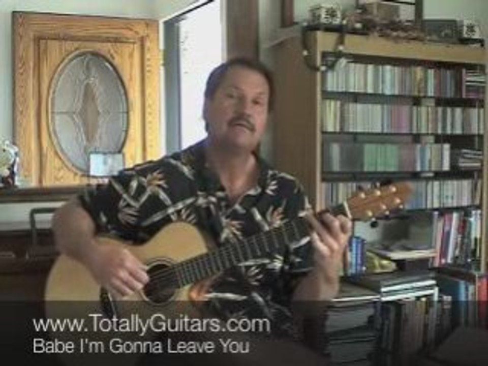 Guitar Lesson- Babe I'm Gonna Leave You #2