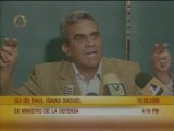 Raúl Isaías Baduel llama cobarde a Chávez
