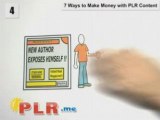 7 Ways to Make Money with PLR Content... Private Label Conte