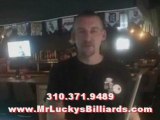 Video Pool Cues For Sale in the South Bay Mr Luckys Pool Cue