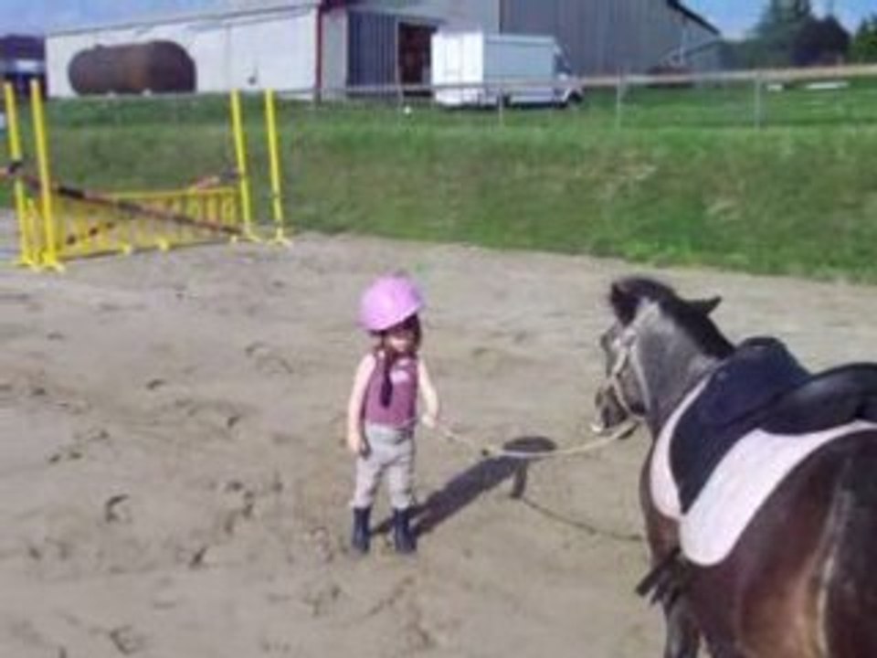 Morgane et Rose les plus jeunes cavalières