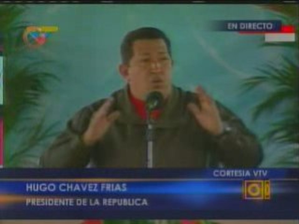Chávez presenta grabación re: golpe de Estado