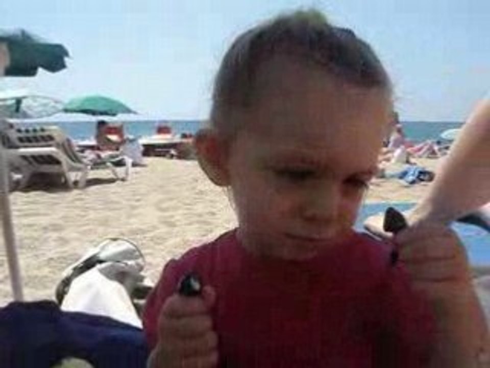 Mélina et son mp3 Lloret juil08