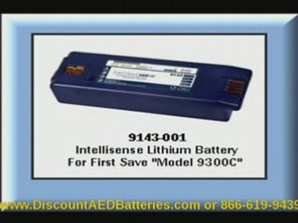 Cardiac Science 9143 IntelliSense Powerheart AED Battery