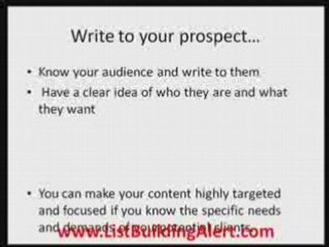 4 List Building & Article Marketing Tips