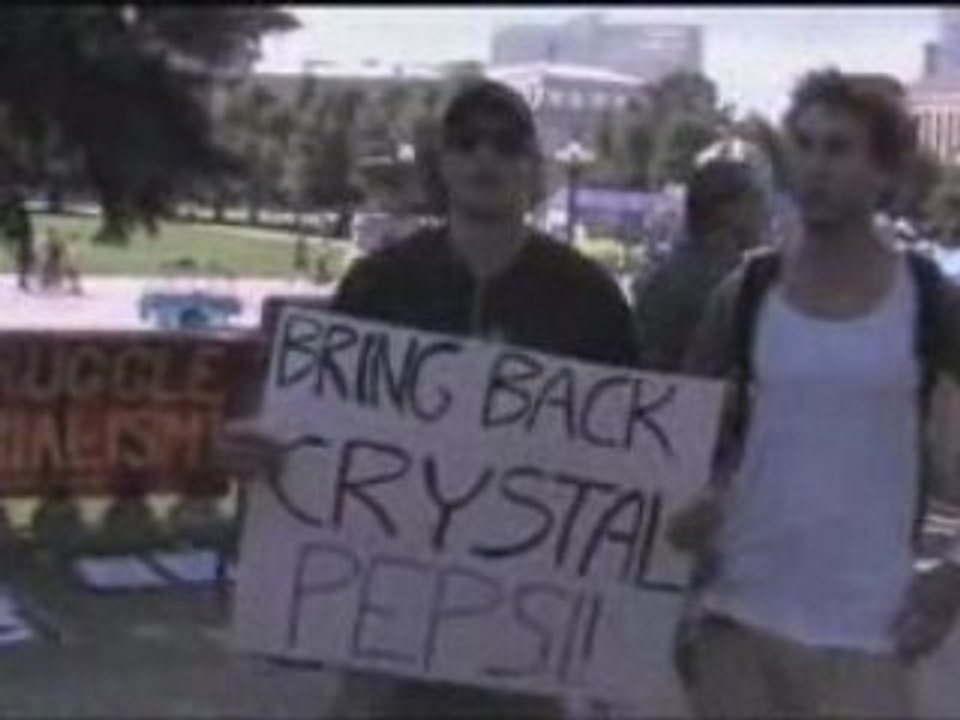 Crystal Pepsi Protestors DNC 08 Denver