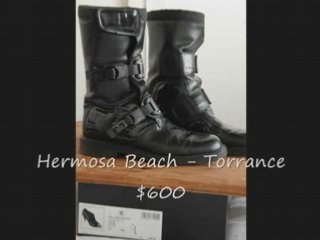 Gucci Short Boots Size 9 Black Leather