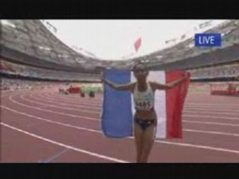 Assia El Hannouni - finale du 400m Jeux paralympiques 2008