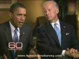 Barack Obama on 60 Minutes-Biden Vs. Palin