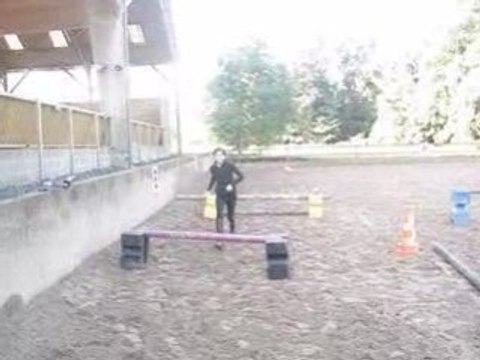 Moi qui saute un obstacle