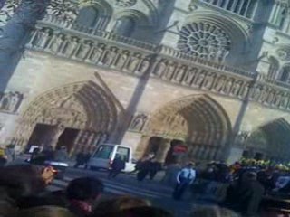 Pape Notre dame de paris (France)12 septembre 2008