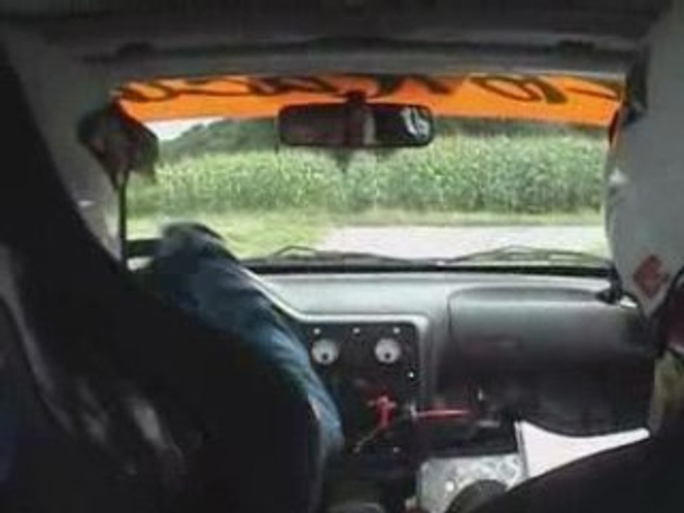 Caméra Onboard rallye de la Famenne 2008