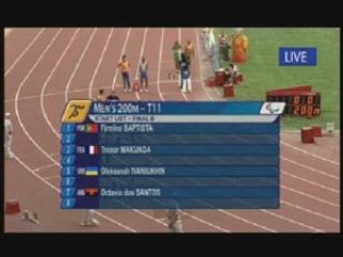 Gautier Trésor Makunda 200m finaleB Jeux paralympiques 08