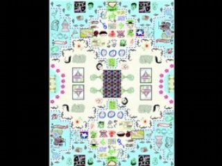 Tapis volant, cartes ecrites en dari