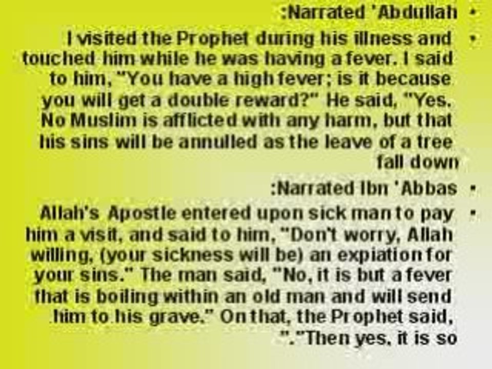 Patients Hadiths