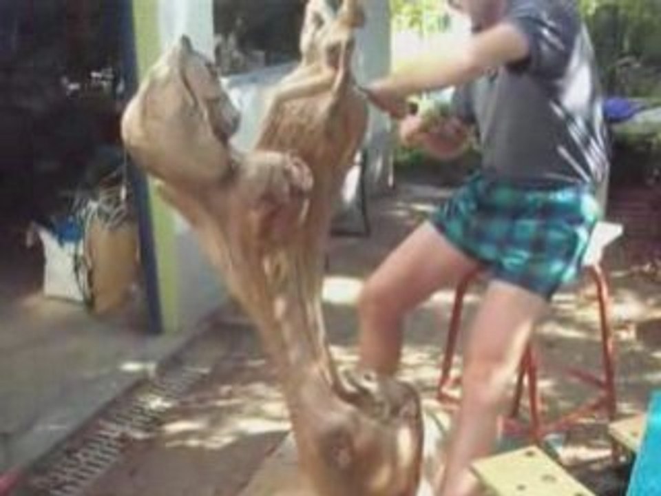 Naissance d'une oeuvre avec Pascal. Vaussanvin, sculpteur