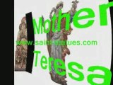 mother teresa statues, wood carved & handcrafted!