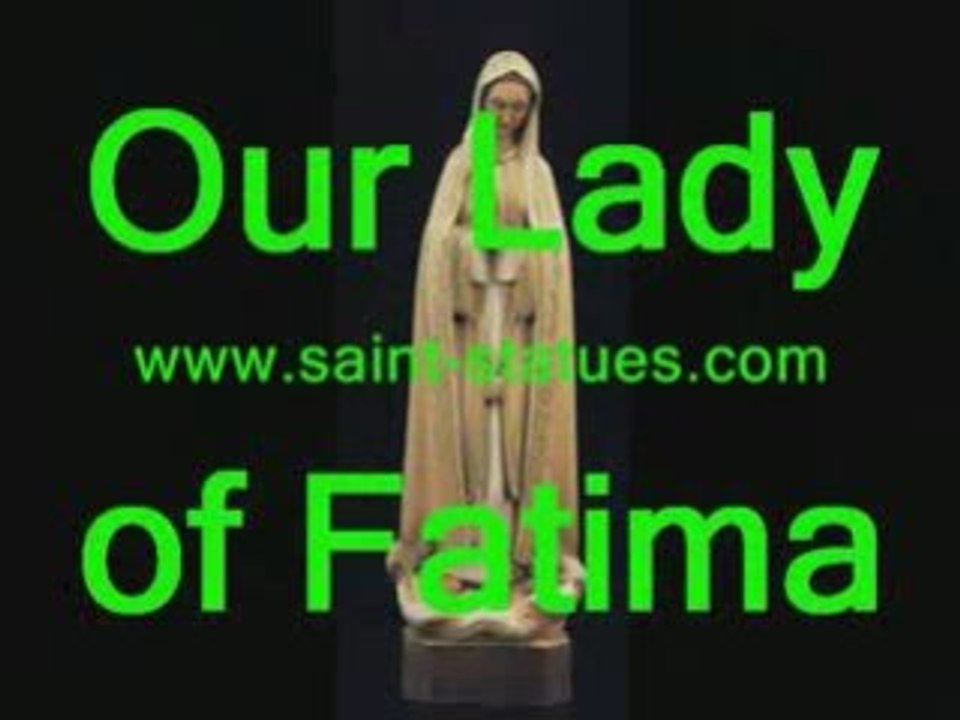 Statue of our lady of fatima wooden, carved & handcrafted!