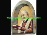 padre pio figurine wooden, carved & handcrafted!