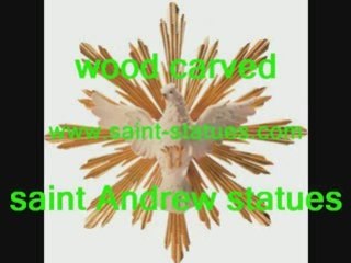 saint andrew statues wooden, carved & handcrafted!