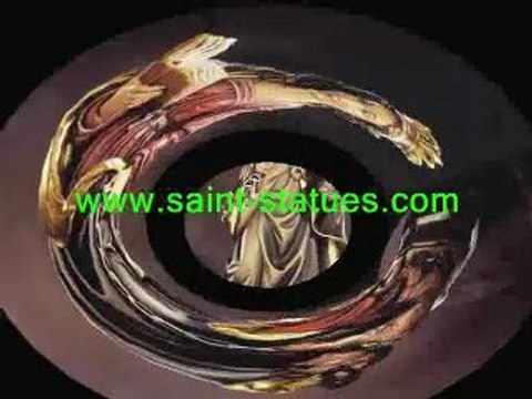 saint lawrence statues wooden, carved & handcrafted!