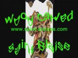 statue of saint blaise wooden, carved & handcrafted!