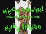 st. blaise statues wooden, carved & handcrafted!