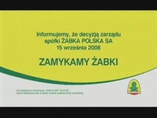 Zabka zamykamy zabki 2008 reklama