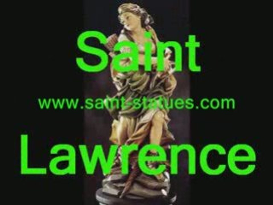 Statue of st. lawrence wooden, carved & handcrafted!