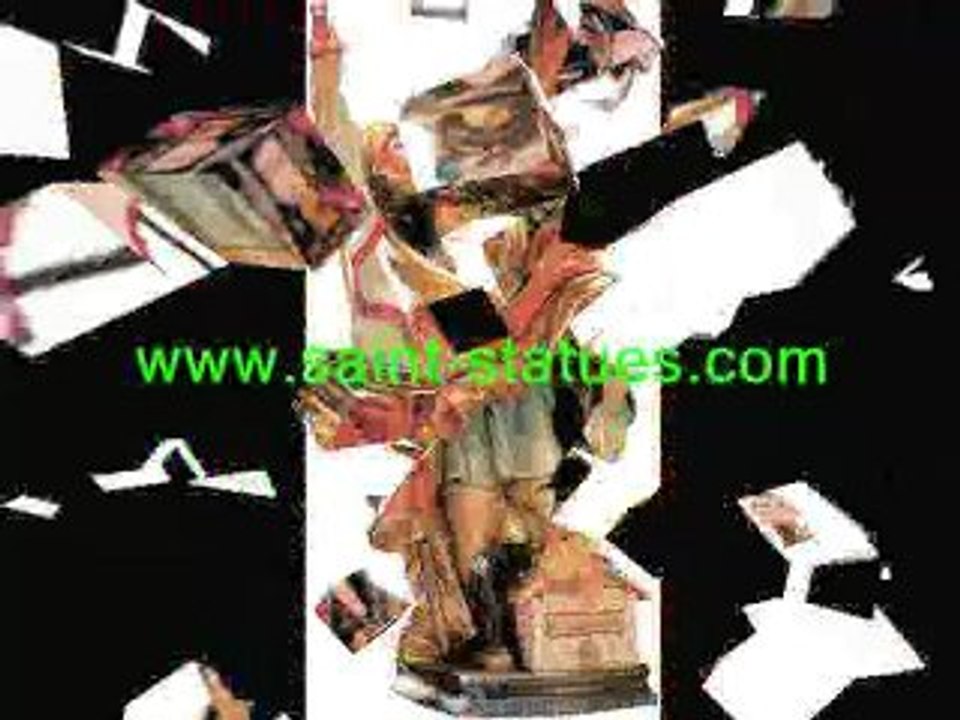 statue of st. florian wooden, carved & handcrafted!