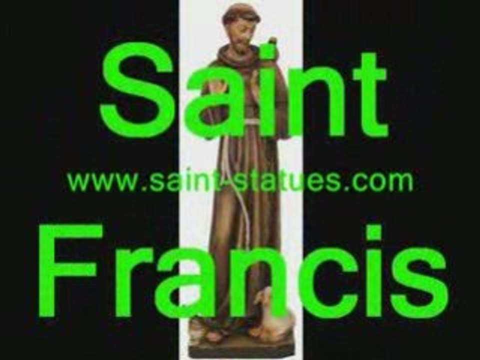 statue of st. francis wooden, carved & handcrafted!