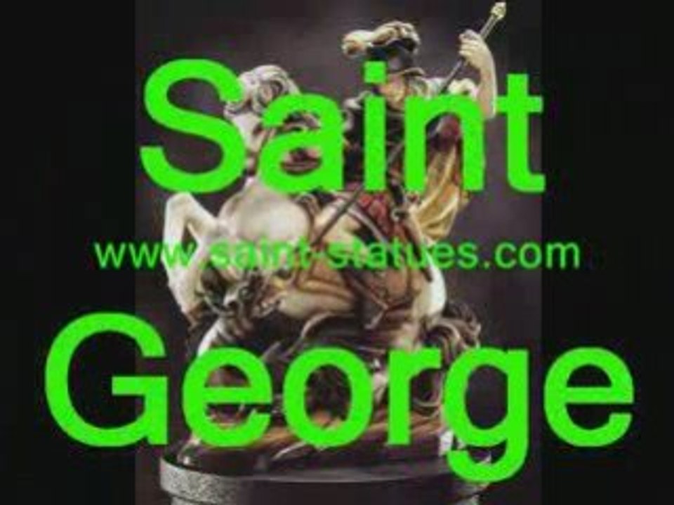 statue of st. george wooden, carved & handcrafted!