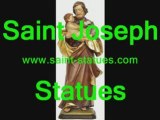statue of saint joseph wooden, carved & handcrafted!