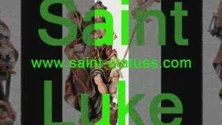 st. luke statues wooden, carved & handcrafted!