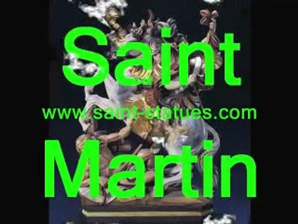statue of st. martin wooden, carved & handcrafted!