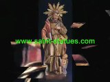 statue of saint matthew wooden, carved & handcrafted!