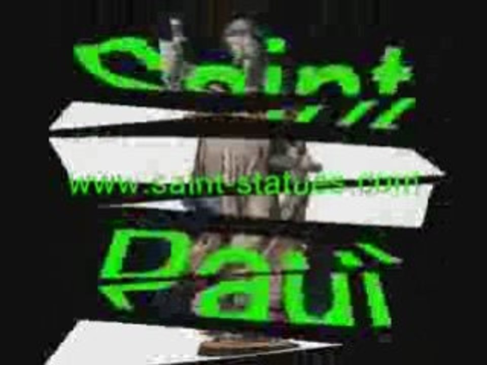 statue of st. paul wooden, carved & handcrafted!