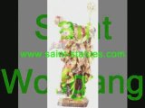 saint wolfgang statues wooden, carved & handcrafted!