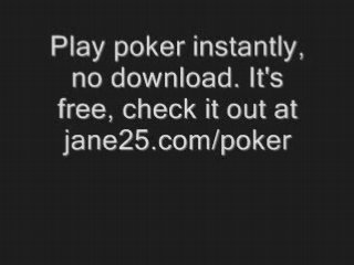 free online poker no real money