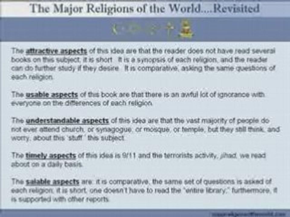 The Major Religions of the World... Revisited