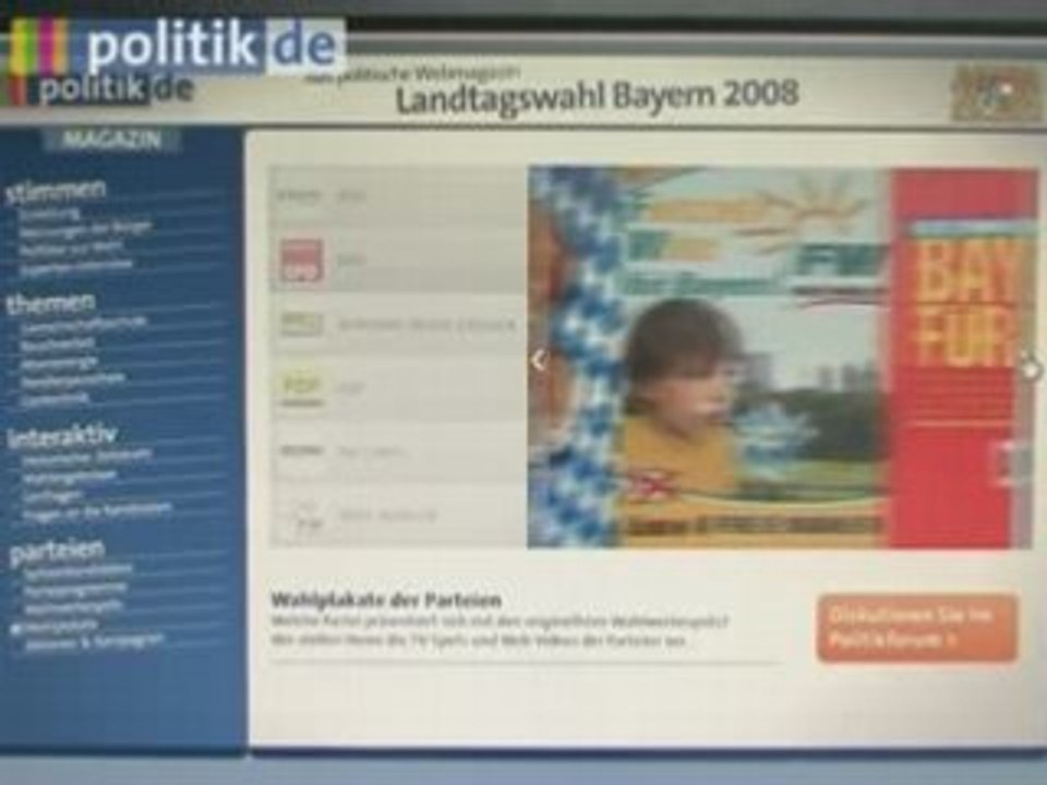 Politik Magazin zum Bayernwahl
