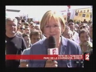 Duplex FR2 fête de L'Humanité