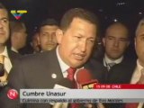 Chávez declara tras reunión de Unasur