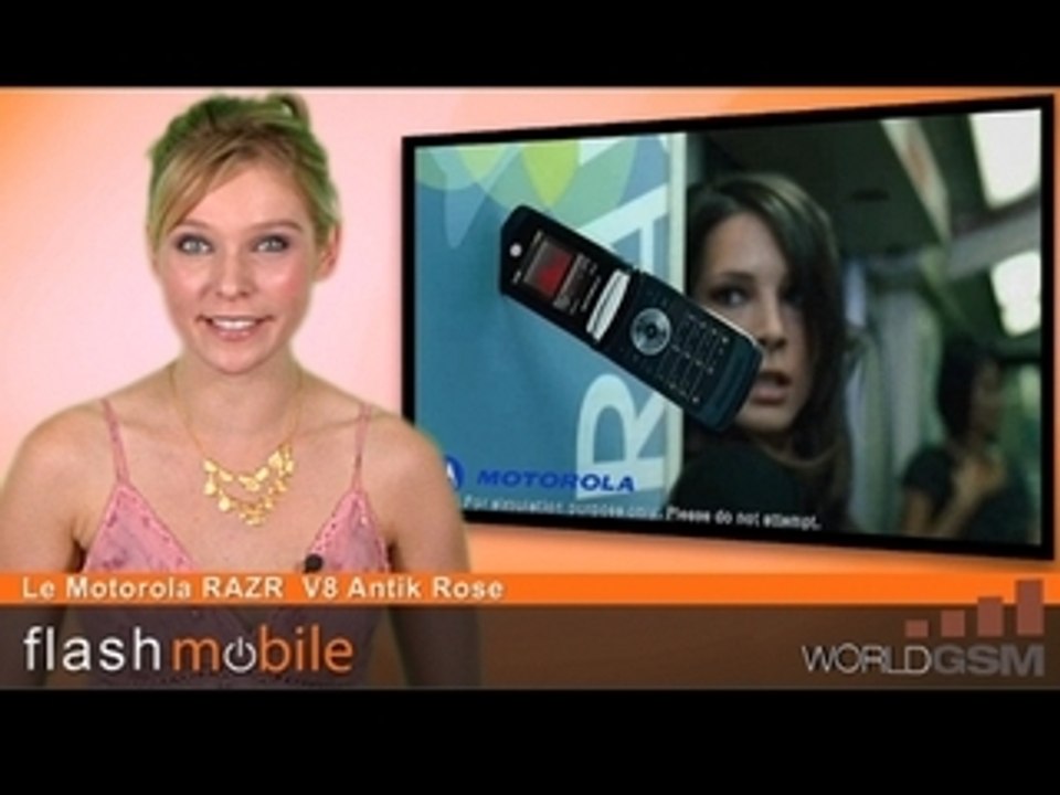 WORLDGSM : FLASHMOBILE MOTOROLA RAZR V8 ANTIK ROSE