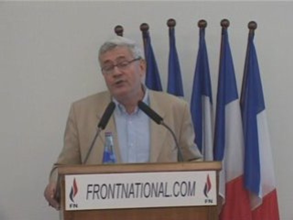 Bruno Gollnisch Université d'été Front National Evian 1/2