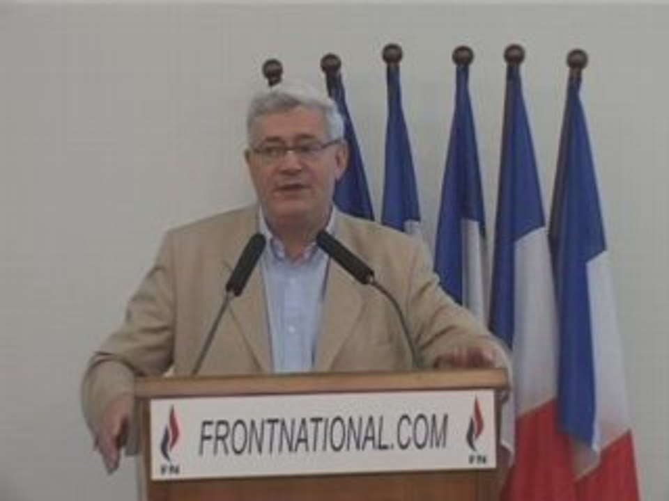 Bruno Gollnisch  université d'été  Front National 2/2
