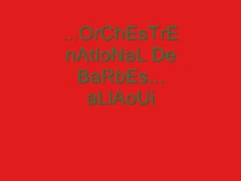 OrChEsTrE nAtIoNaL De BaRbEs