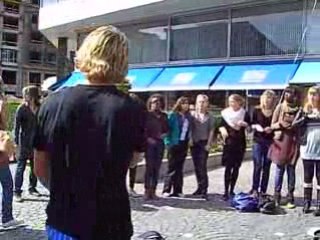 KHB zingt erop los is Brussel centrum!x)