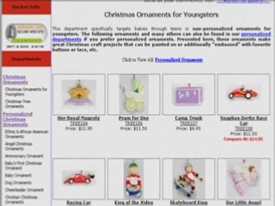 Christmas Ornaments - 1200+ Personalized Christmas ...